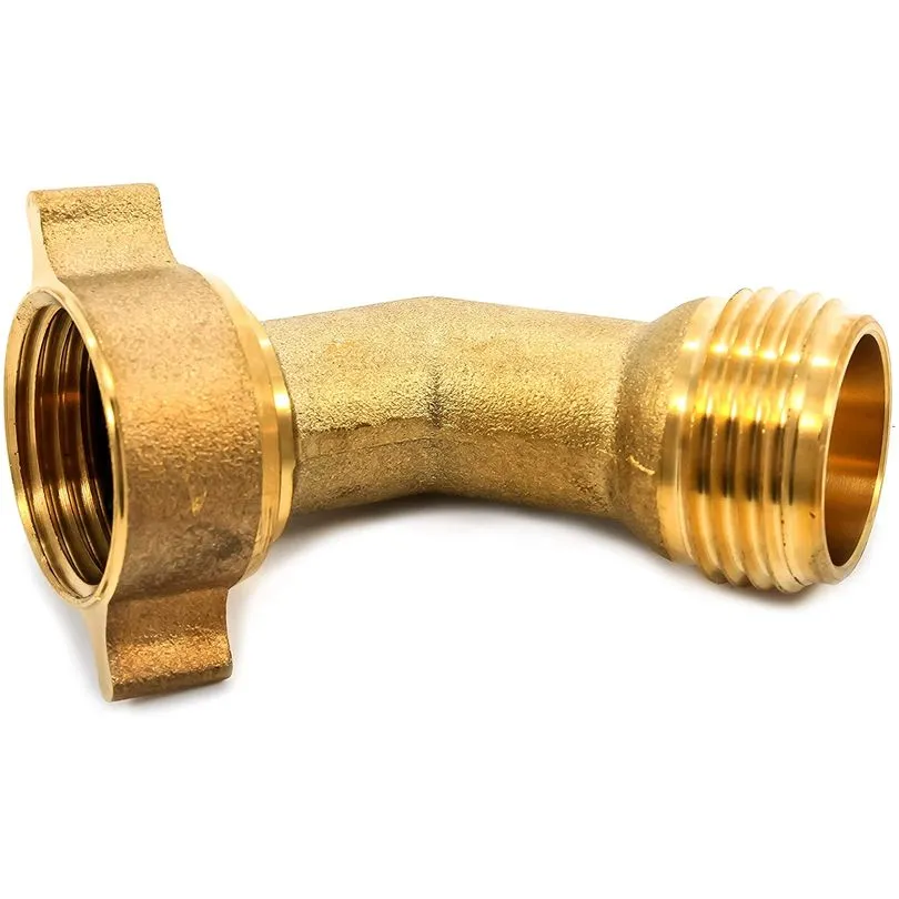 Hose Elbow, 45 Deg w/Gripper